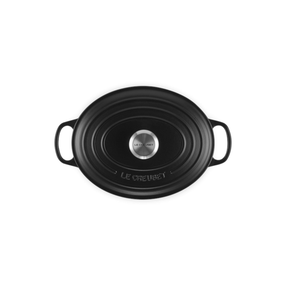 Le Creuset Signature Cast Iron Oval Casserole Satin Black 27cm (4.1L)