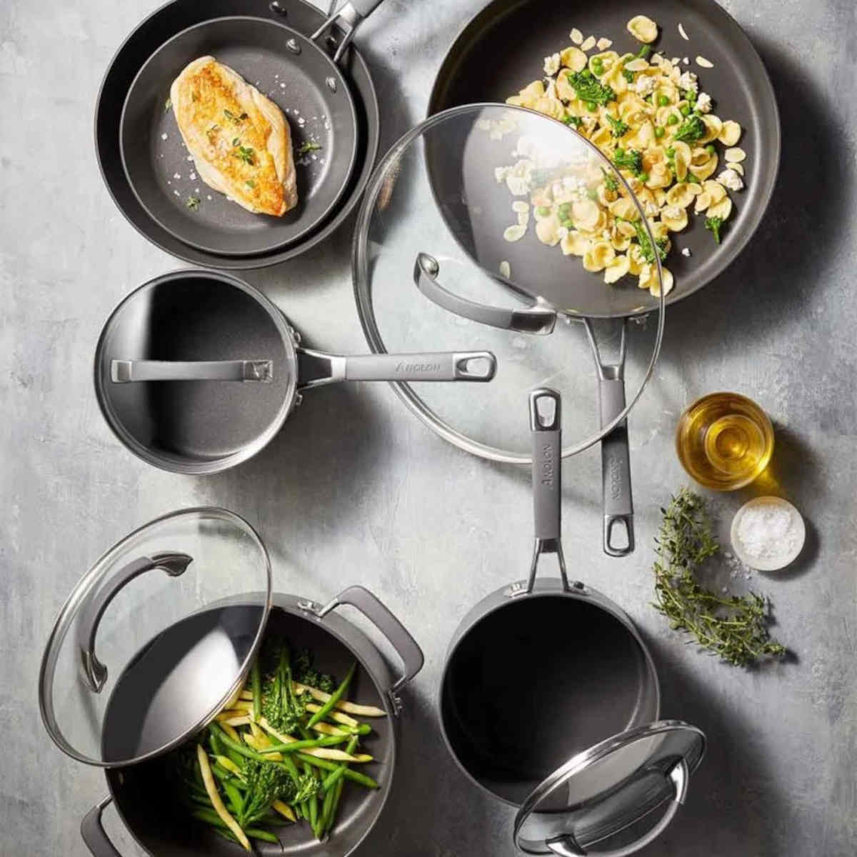 Anolon Endurance+ Nonstick Induction Saucepan With Bonus Steamer 18cm (2.8L)