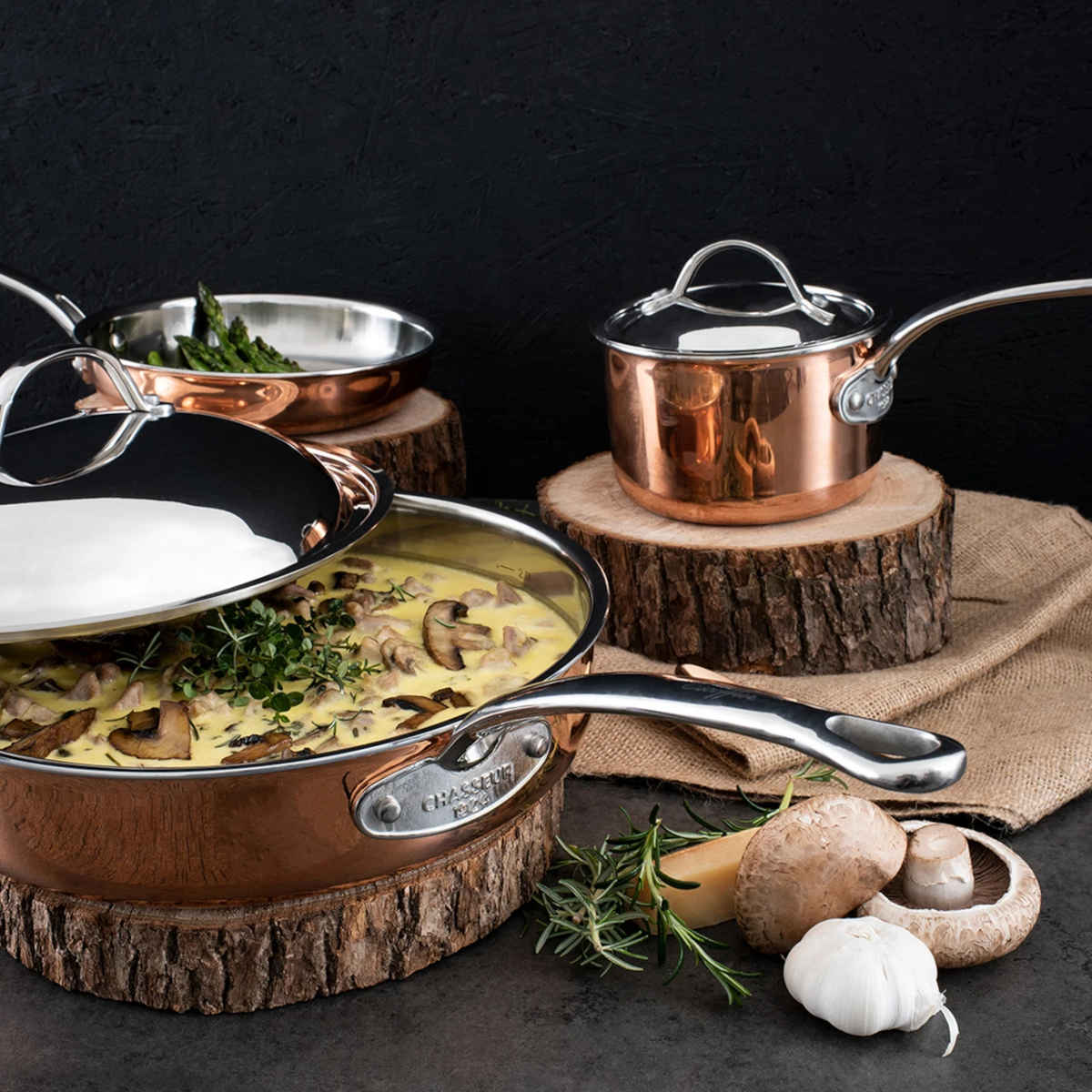 Chasseur Escoffier Induction Saucepan with Lid 20cm (3L)