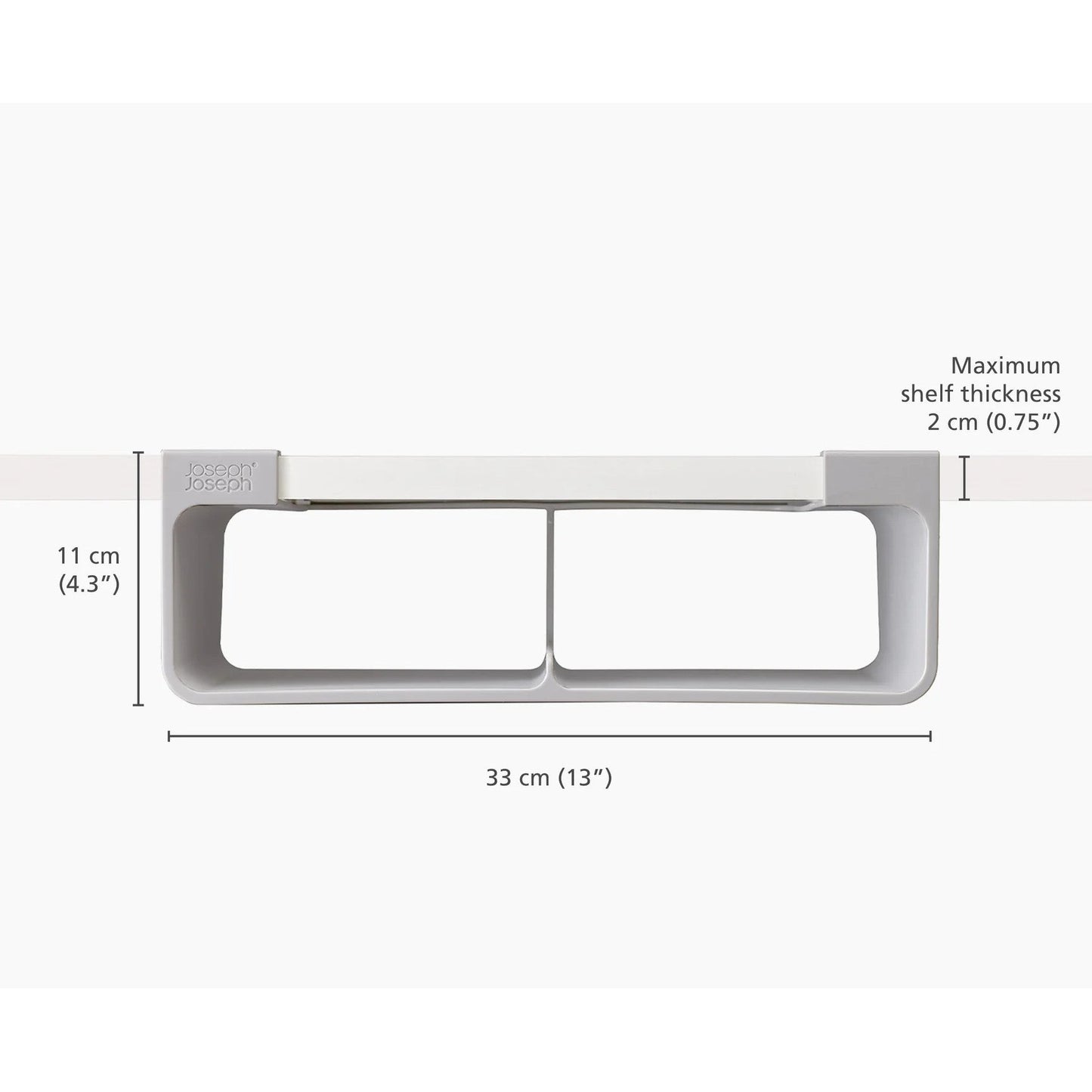 Joseph Joseph CupboardStore Film, Foil & Bag Organiser Grey 11 x 33 x 23cm