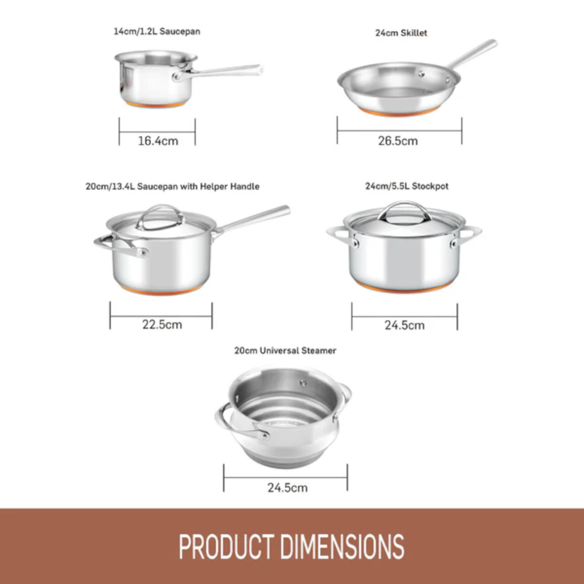Essteele Per Vita Cookset 5 Piece