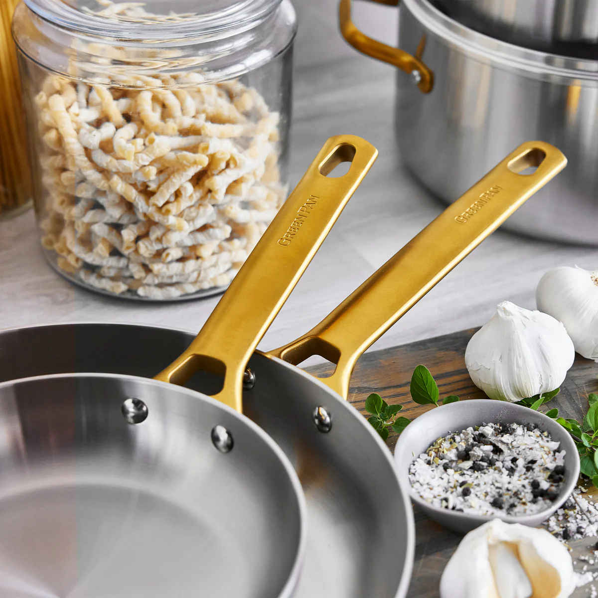 GreenPan Padova Stainless Steel Cookware Set 6 Piece