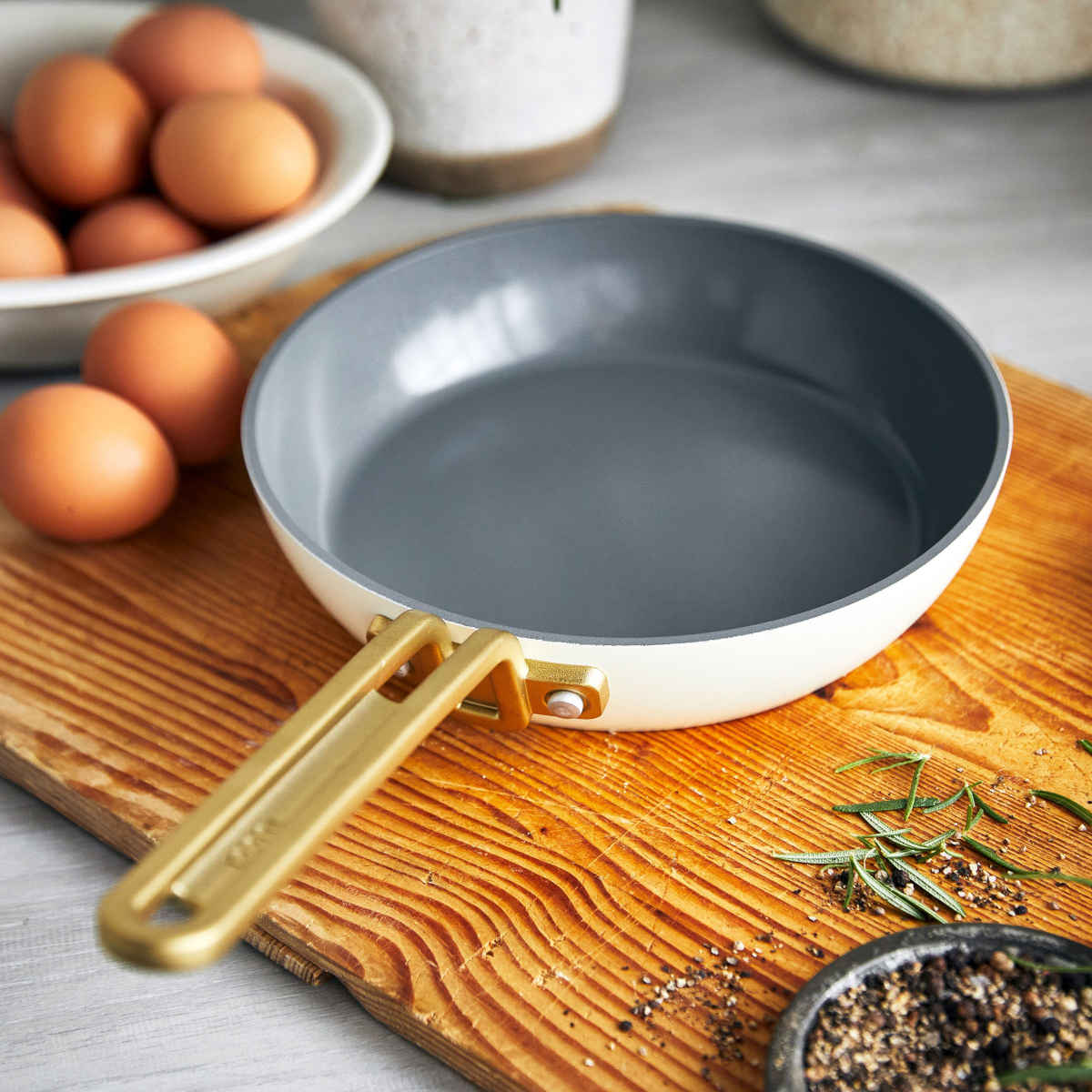 GreenPan Stanley Tucci™ Ceramic Nonstick Frypan White 20cm