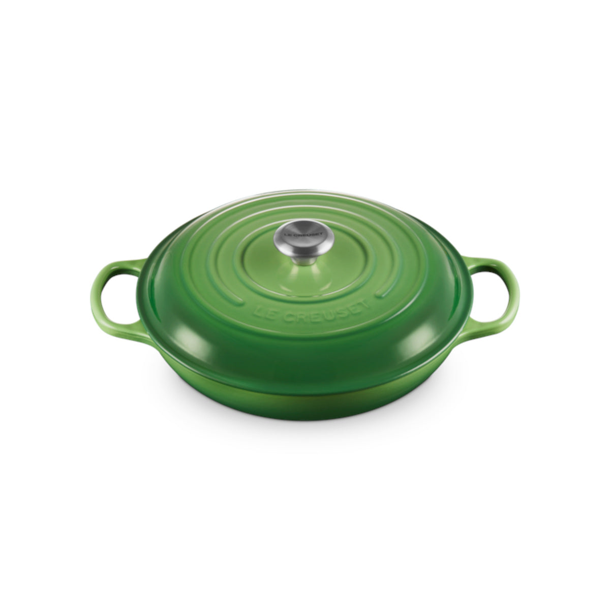 Le Creuset Signature Cast Iron Shallow Casserole Bamboo 30cm (3.5L)