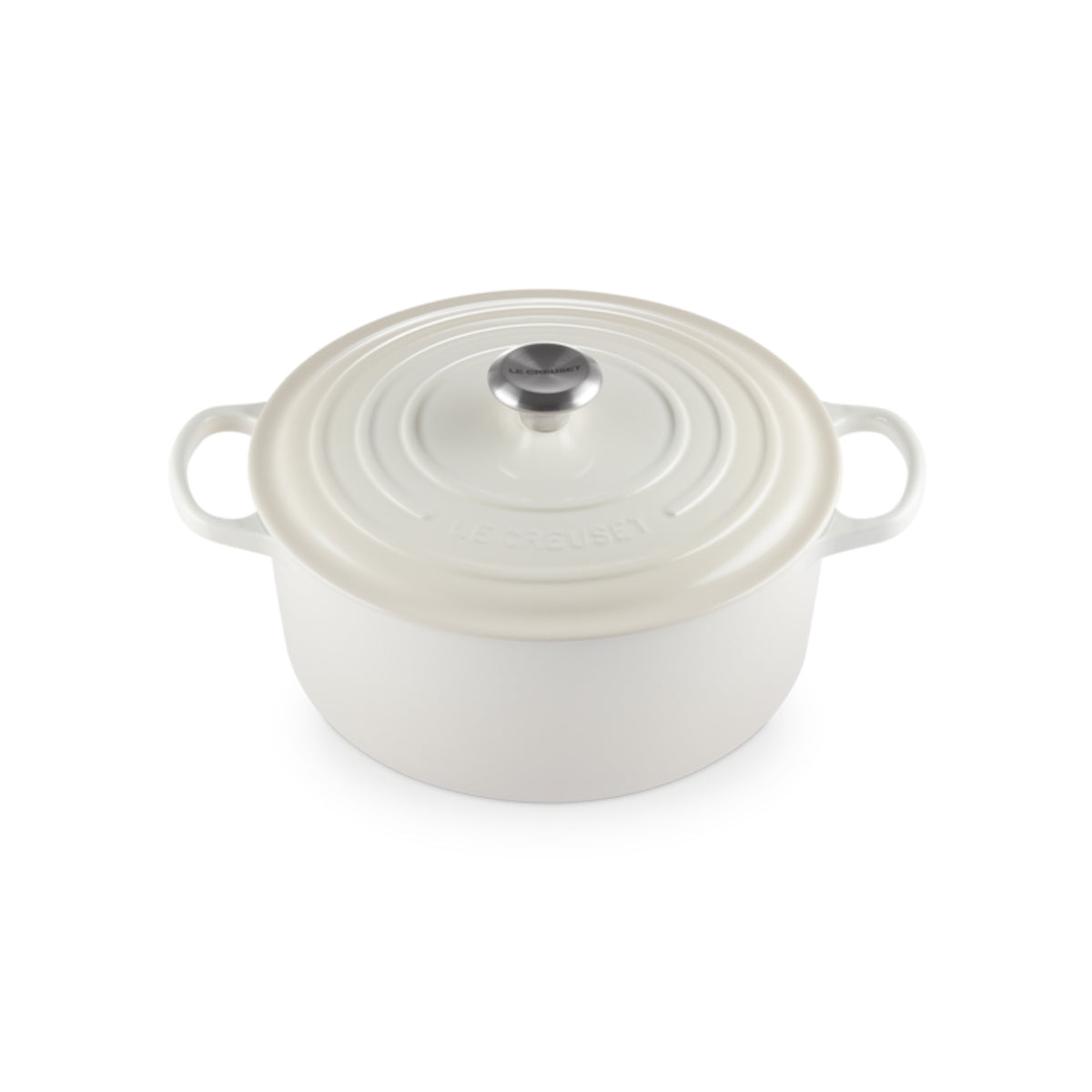 Le Creuset Signature Cast Iron Round Casserole Meringue 28cm (6.7L)