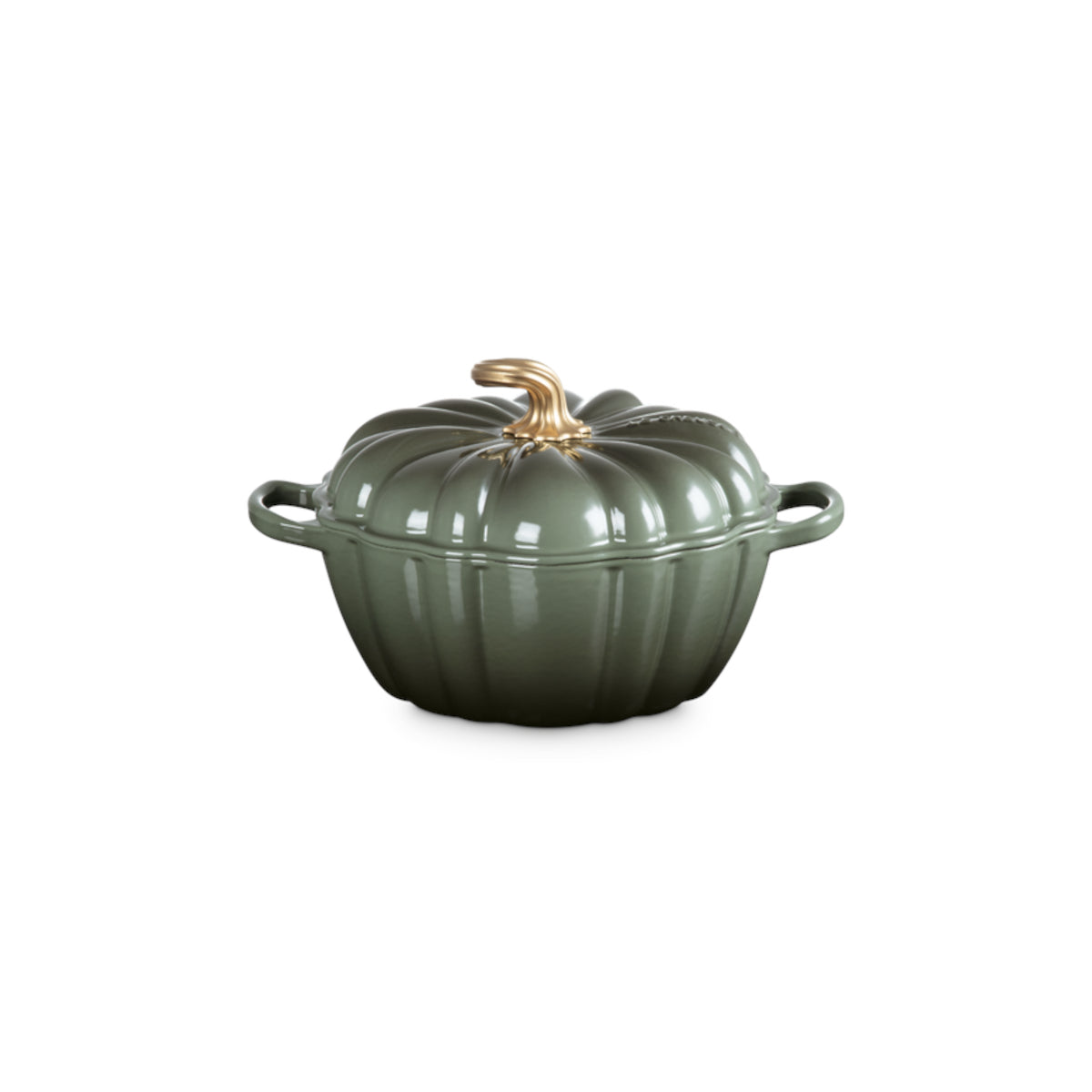 Le Creuset Harvest Cast Iron Pumpkin Casserole Thyme 24cm
