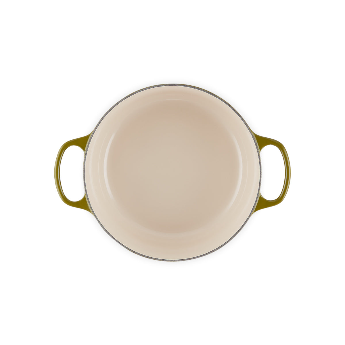 Le Creuset Signature Round Casserole Gold Knob Olive 26cm