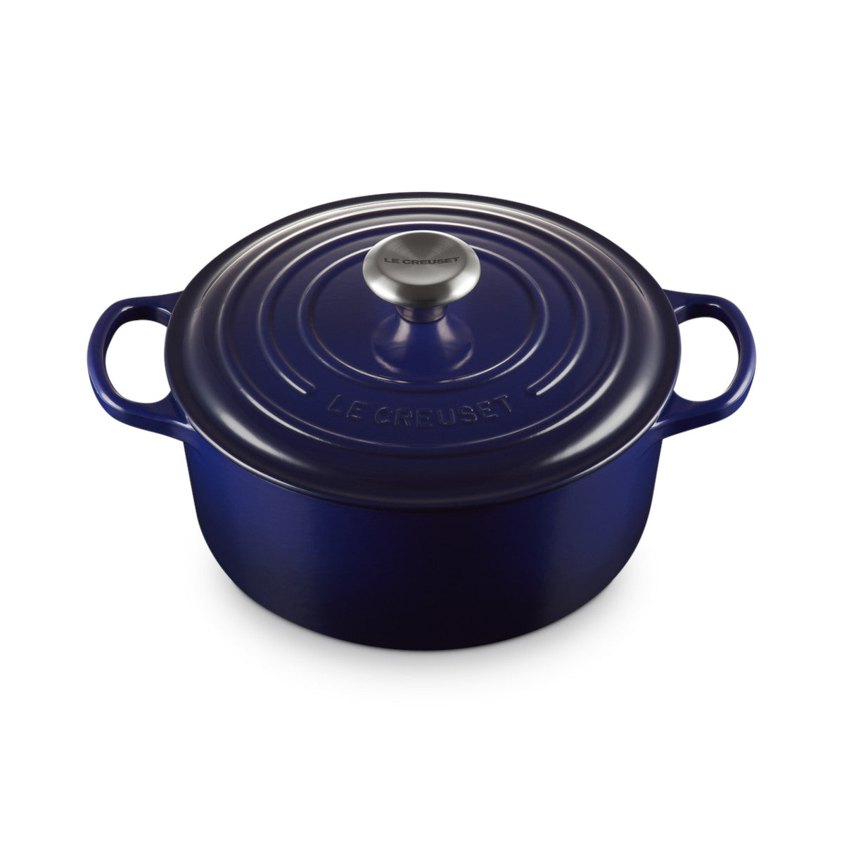 Le Creuset Signature Round Casserole Indigo 24cm
