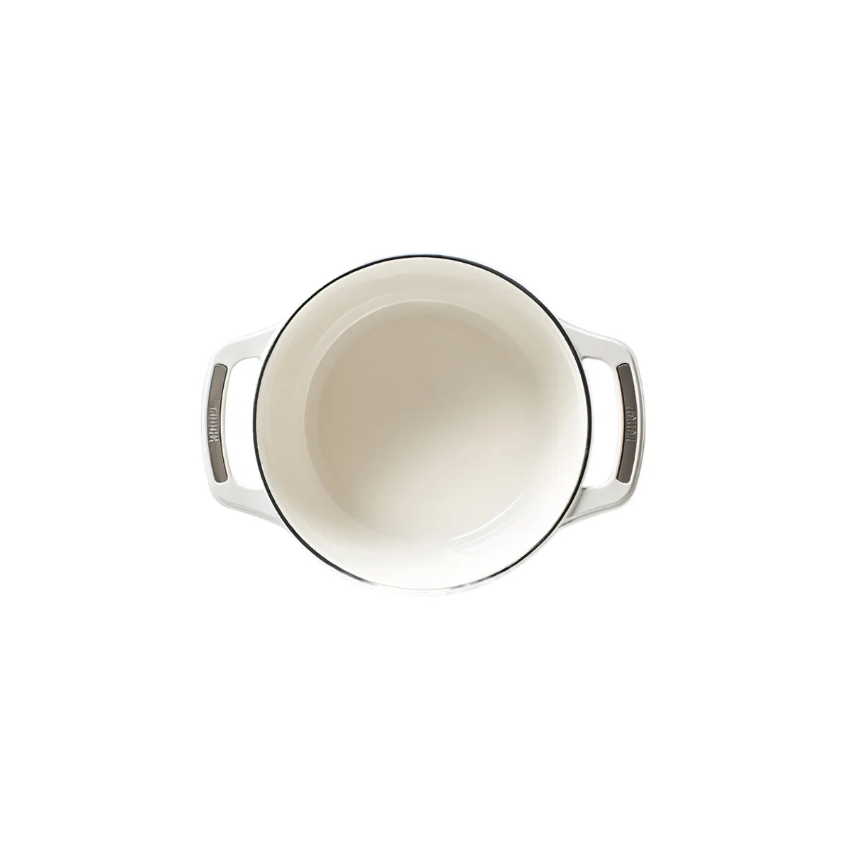 Lodge USA Enamel Round Casserole White 4.25L