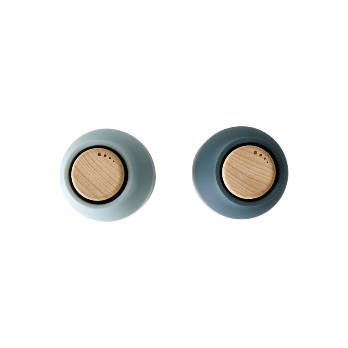Audo 2 Pack Bottle Grinders with Beech Top Blues