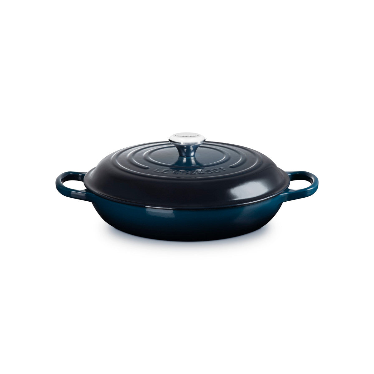 Le Creuset Signature Round Shallow Casserole Nuit 30cm (3.5L)