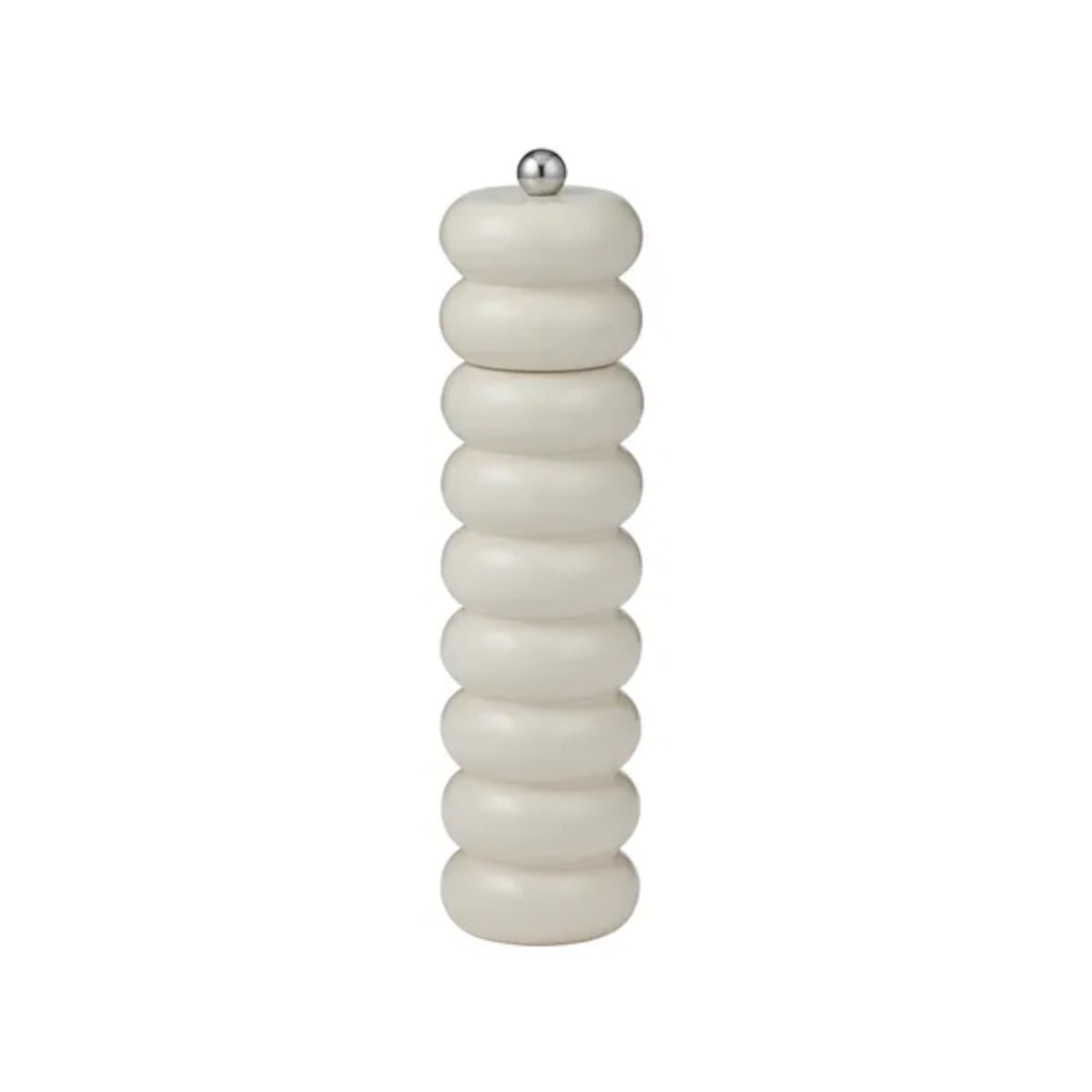Delphi Wood Salt & Pepper Grinder Ivory 24cm