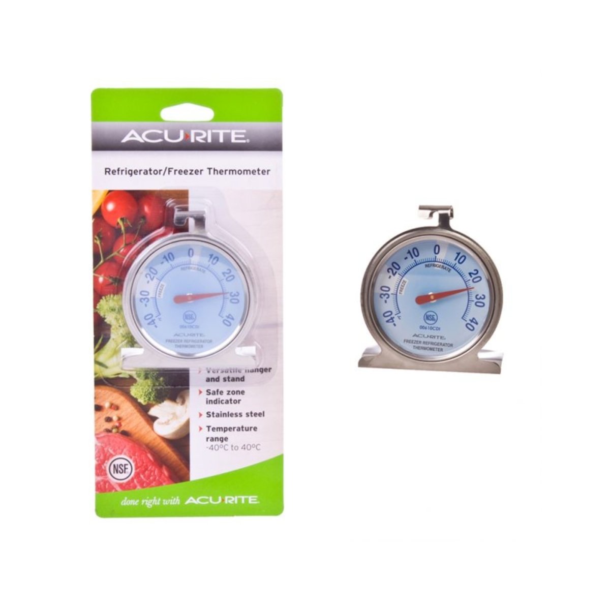 AcuRite Fridge/Freezer Dial Thermometer
