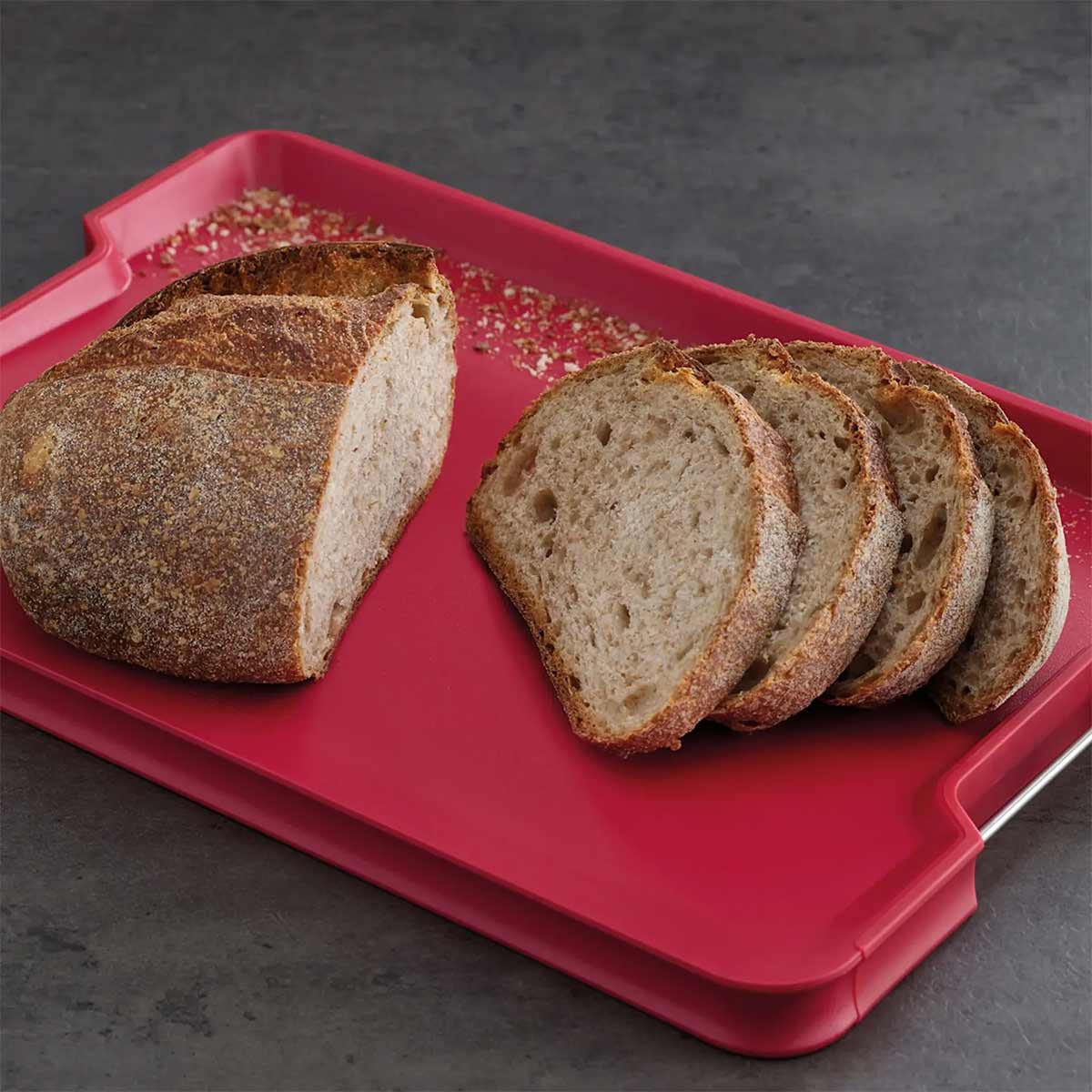 Joseph Joseph Cut & Carve Plus Chopping Board Large Red