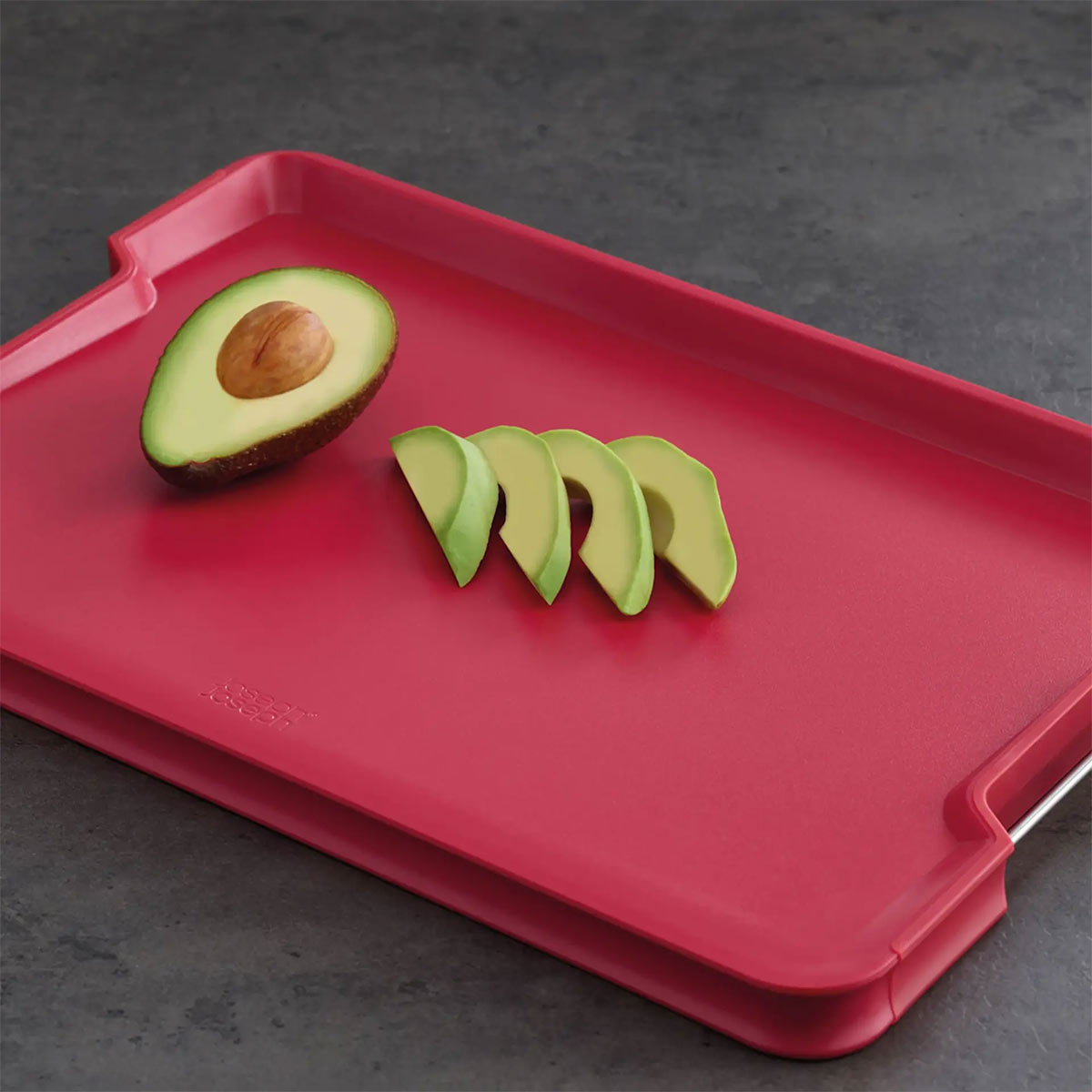 Joseph Joseph Cut & Carve Plus Chopping Board Large Red