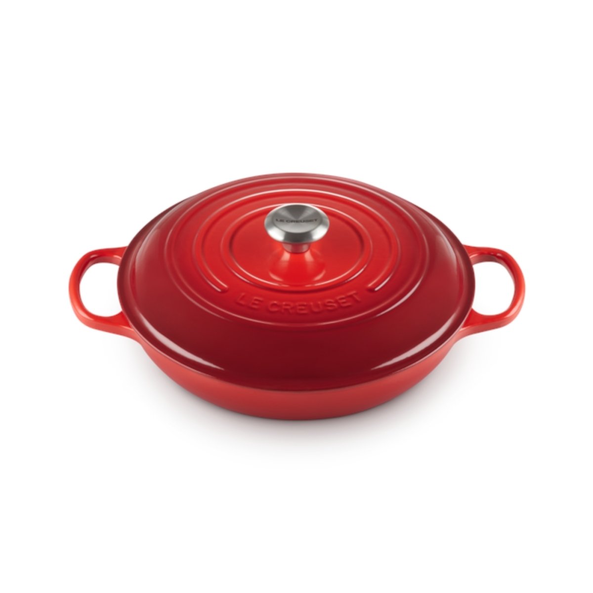 Le Creuset Signature Shallow Casserole Cerise 30cm (3.5L)