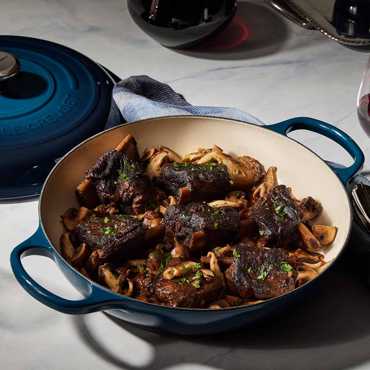 Le Creuset Signature Round Shallow Casserole Nuit 30cm (3.5L)