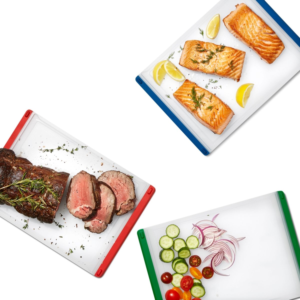 OXO Good Grips Plastic Chopping Boards Set of 3 33x23cm