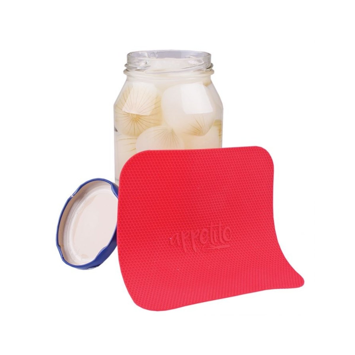 Appetito Silicone Jar Opener Red