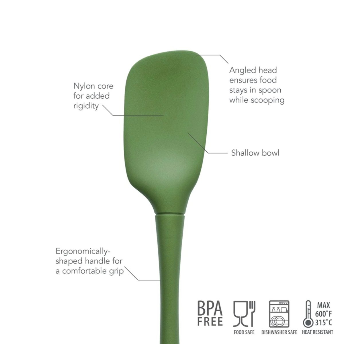 Tovolo Silicone Pesto Spoonula Green