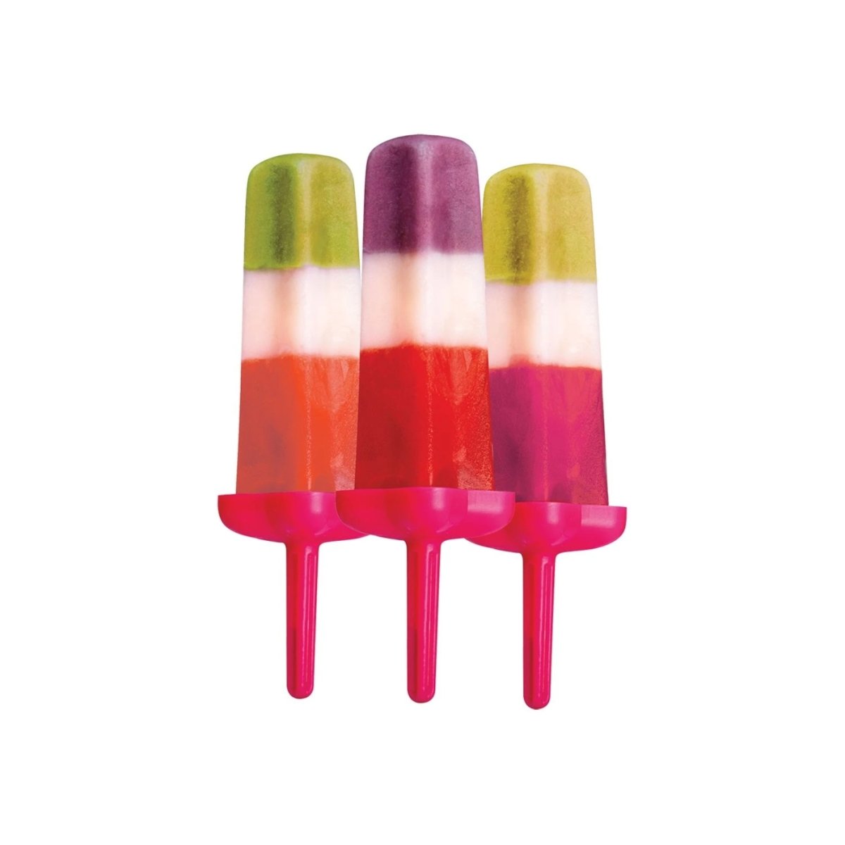 Appetito Star Ice Pop Mould Fuchsia Set of 6