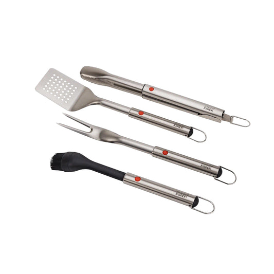 Joseph Joseph GrillOut™ 4-Piece Stainless-Steel BBQ Utensil Set with Storage Case