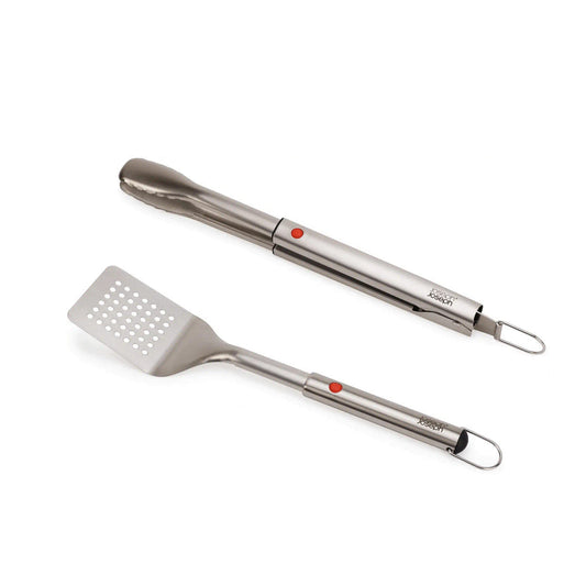 Joseph Joseph GrillOut™ Stainless-Steel BBQ Turner & Tongs Set 2-Piece