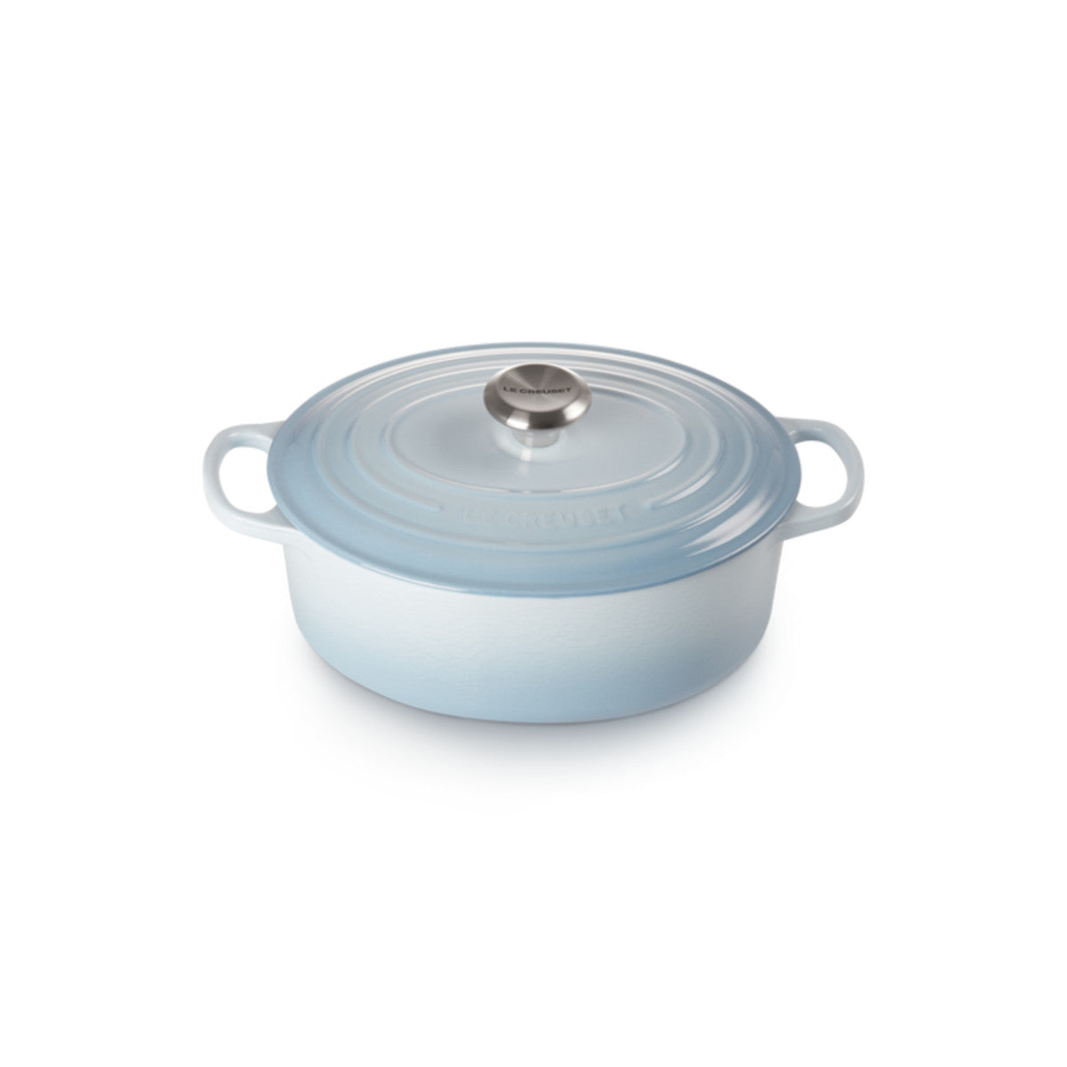 Le Creuset Signature Cast Iron Oval Casserole Coastal Blue 27cm (4.1L)