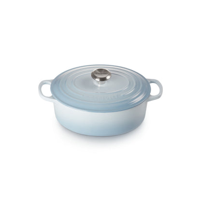 Le Creuset Signature Cast Iron Oval Casserole Coastal Blue 27cm (4.1L)