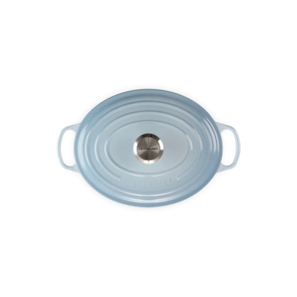 Le Creuset Signature Cast Iron Oval Casserole Coastal Blue 27cm (4.1L)