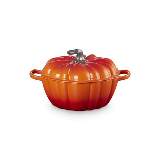 Le Creuset Harvest Cast Iron Pumpkin Casserole Volcanic 24cm