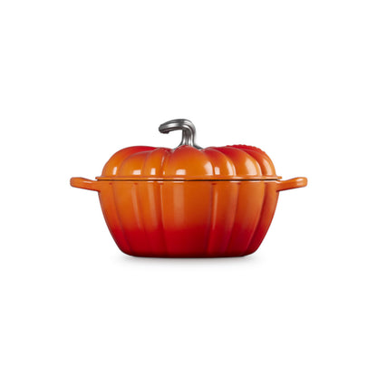 Le Creuset Harvest Cast Iron Pumpkin Casserole Volcanic 24cm