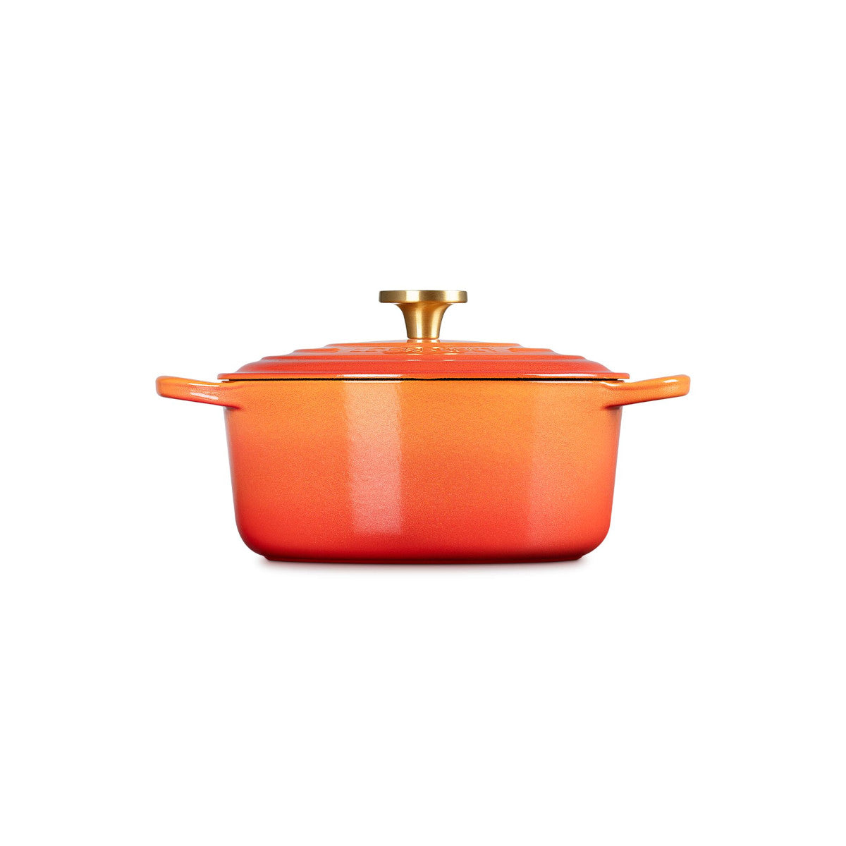 Le Creuset Signature Cast Iron Round Casserole Flamme Dorée 24cm (4.2L)