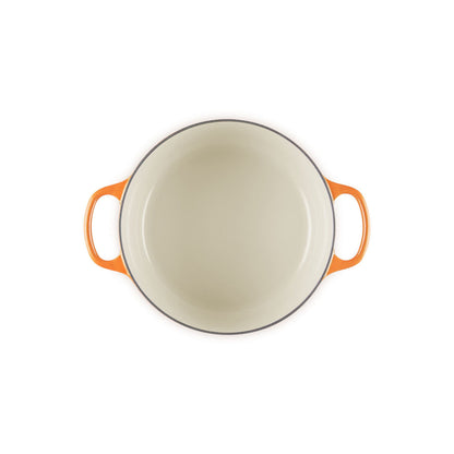 Le Creuset Signature Cast Iron Round Casserole Flamme Dorée 24cm (4.2L)