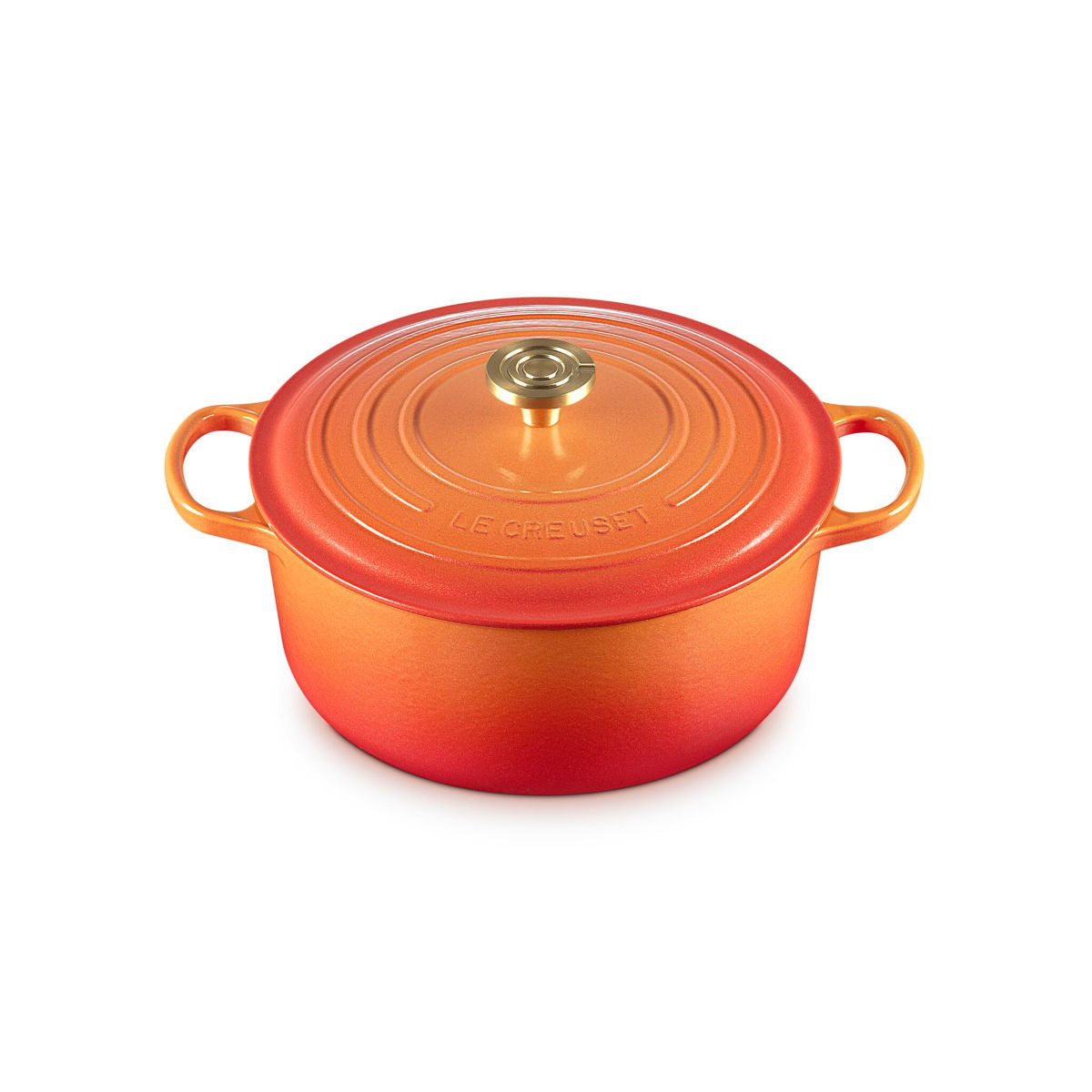 Le Creuset Signature Cast Iron Round Casserole Flamme Dorée 28cm (6.7L)