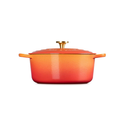 Le Creuset Signature Cast Iron Round Casserole Flamme Dorée 28cm (6.7L)