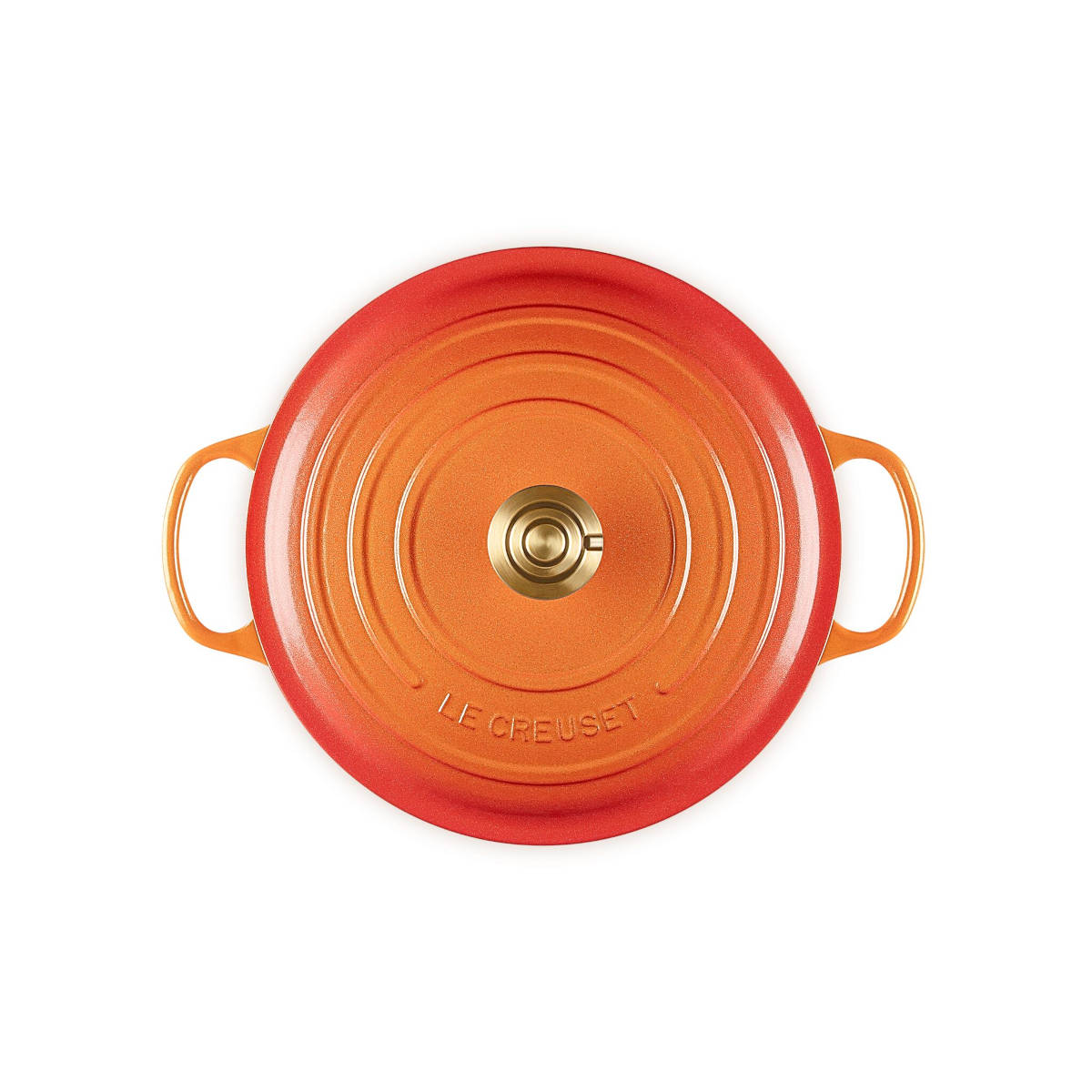Le Creuset Signature Cast Iron Round Casserole Flamme Dorée 28cm (6.7L)