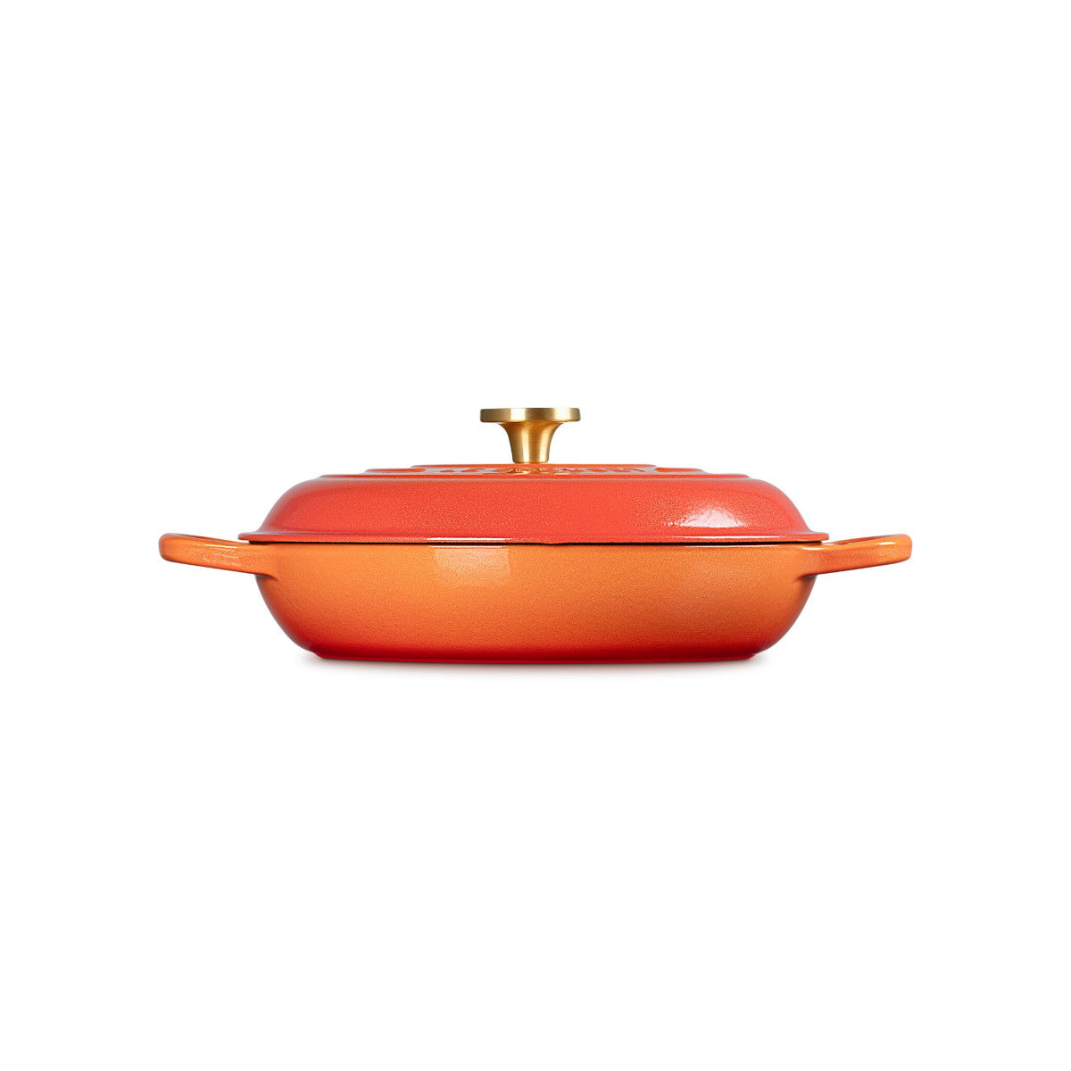 Le Creuset Signature Cast Iron Shallow Casserole Flamme Dorée 30cm (3.5L)