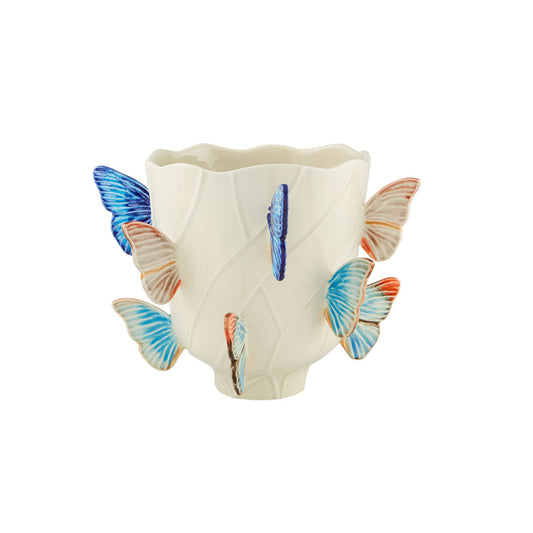 Bordallo Pinheiro Cloudy Butterflies Vase 24cm