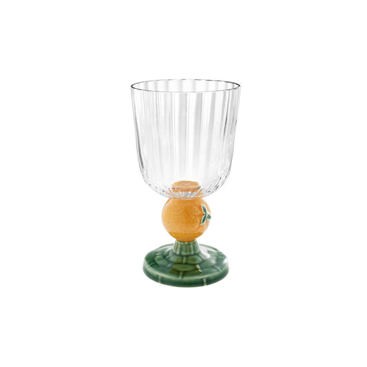 Bordallo Pinheiro Carmen Orange Goblet