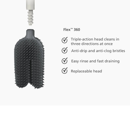 Joseph Joseph Flex™ 360 Toilet Brush Matte Black