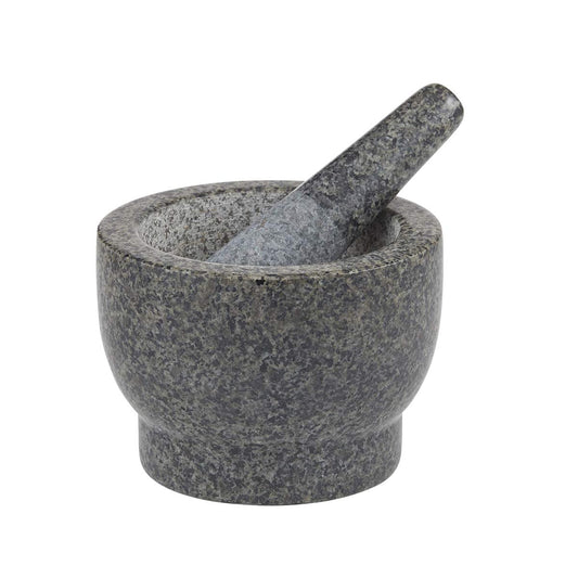 Davis & Waddell Traditional Granite Mortar and Pestle Grey