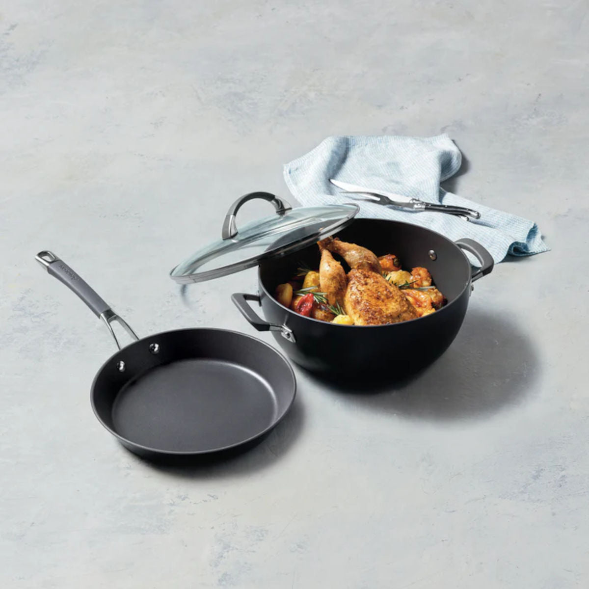 Anolon Endurance+ Nonstick Frypan & Casserole Set 26cm (5.2L)