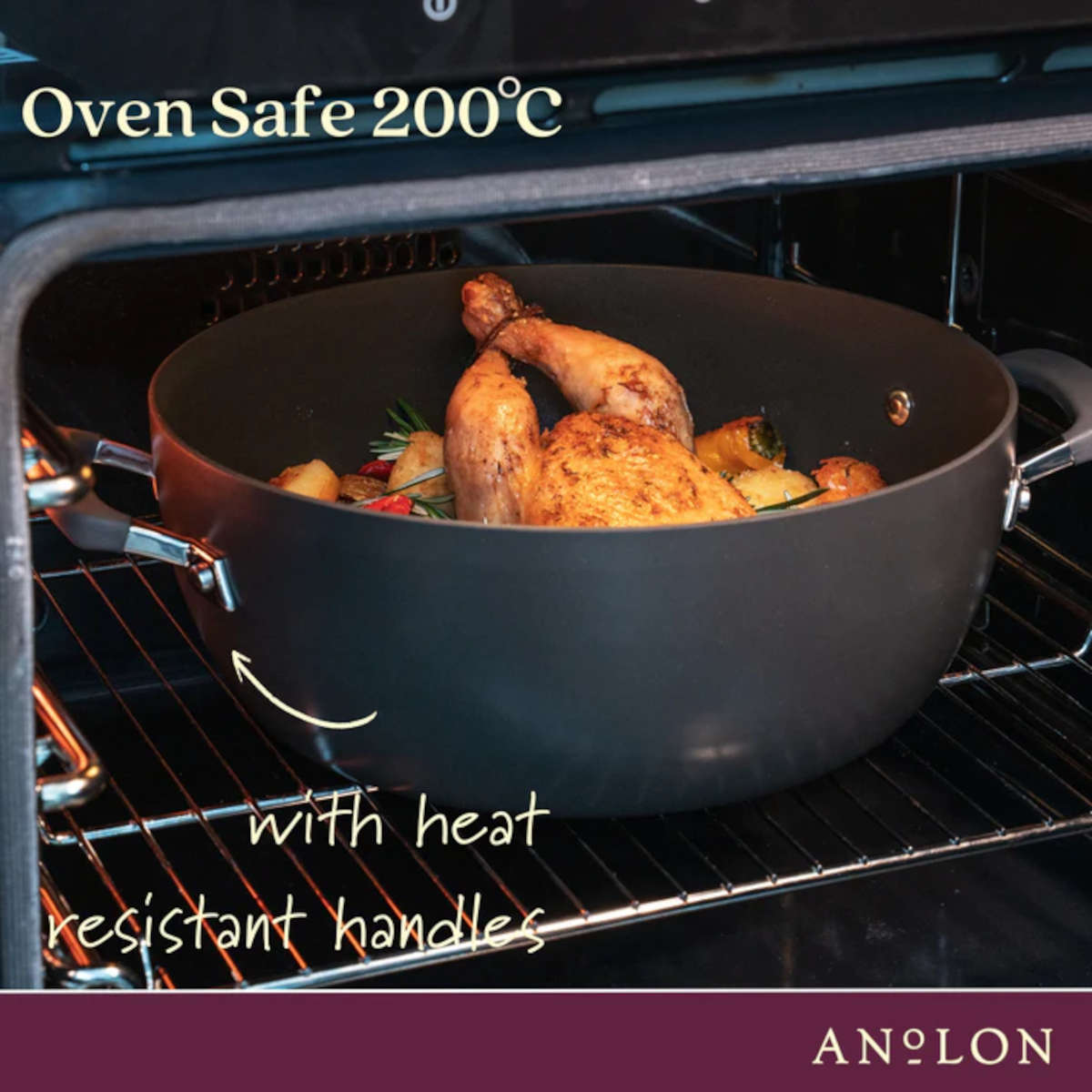 Anolon Endurance+ Nonstick Induction Saucepan 20cm (3.8L)