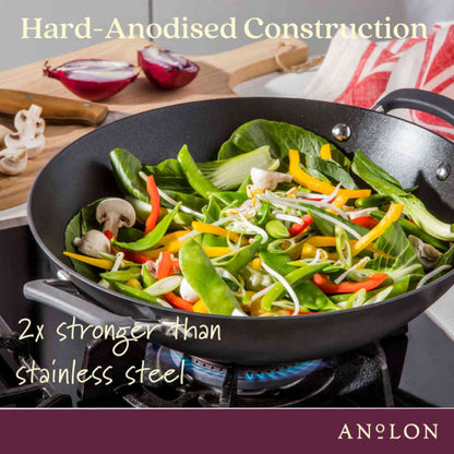 Anolon Endurance+ Nonstick Induction Wok 36cm