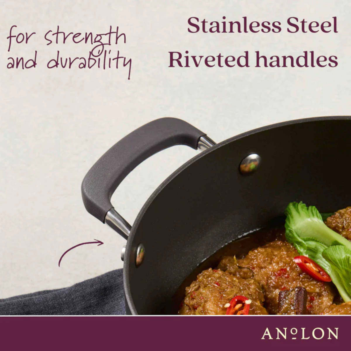 Anolon Endurance+ Skillet and Sautéuse Set