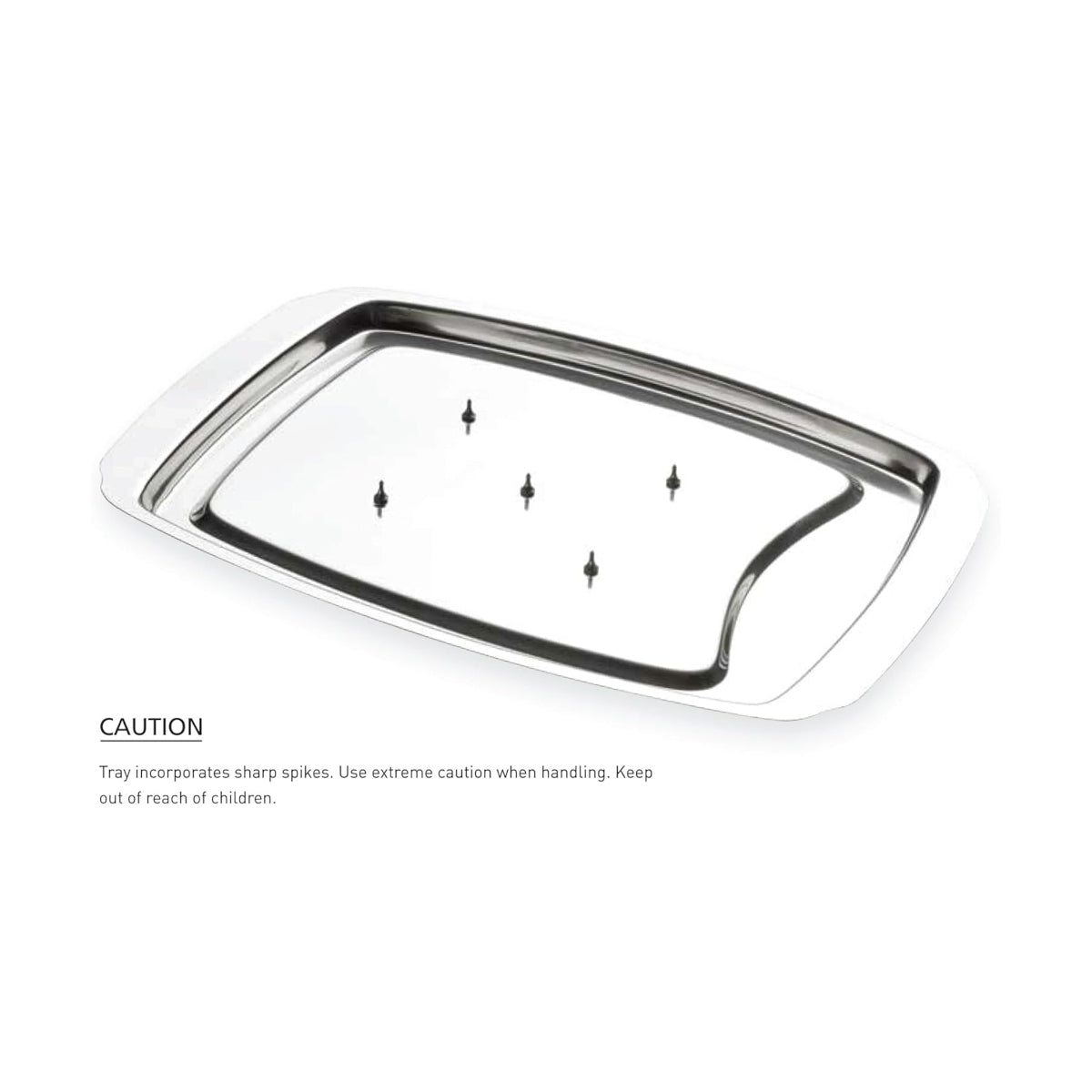 Avanti Carving Tray with Spikes Stainless Steel