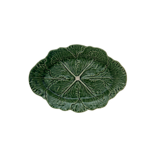Bordallo Pinheiro Cabbage Oval Platter Green 43cm