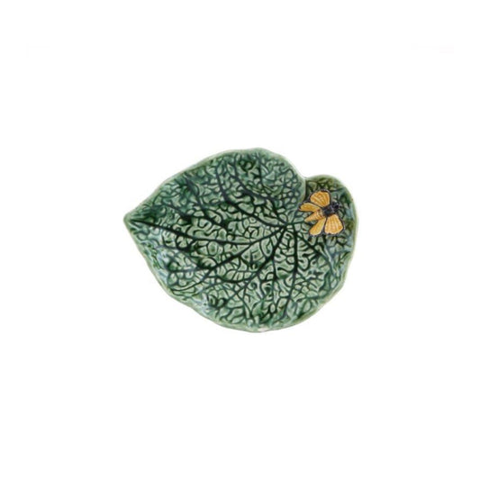 Bordallo Pinheiro Countryside Leaves Begonia Leaf with Butter Platter
