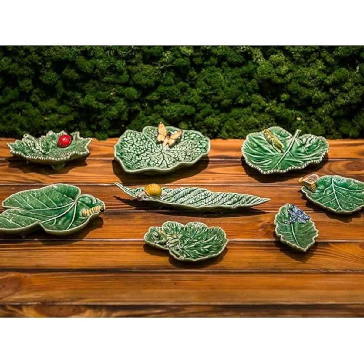 Bordallo Pinheiro Countryside Leaves Begonia Leaf with Butter Platter